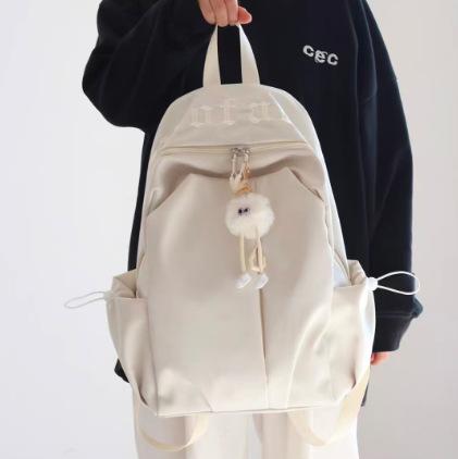 Schultasche Mittelschule Mädchen Oberschule College-Studenten Hoher Wert Briefstickerei Mori Klein Frisch Freizeit Reise Rucksack
