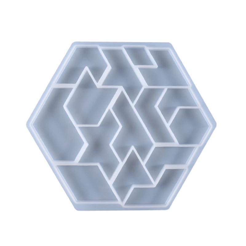 Hexagonal for Tank Figure Puzzle Mold -Building Blocks Brain Teasers Toy Mold Fun and Challenging Logical Thinking Game