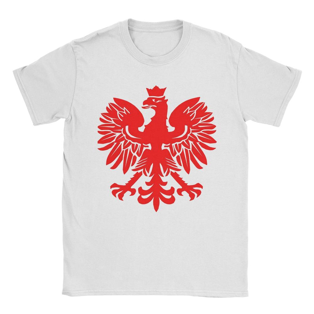 Unisexs Polish Flag Red Eagle T Shirts Cotton Clothing Summer Awesome Shortsleeved Tshirt O Neck Design Tee Shirt Big Size 6xl