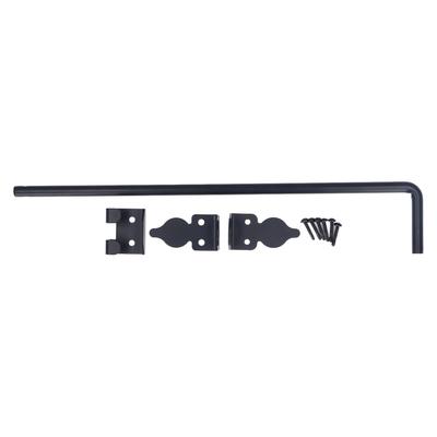 18 Inch Heavy Duty Drop Rod for Gate Doors Stopper Weather Resistance Gate Ground Latch for Wooden