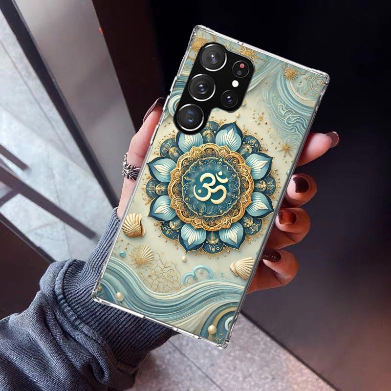 Mandala Chakra Insist Yoga Phone Case For Samsung Galaxy S23 S24 S25 Edge S26 Ultra S22 + S21 Plus S20 FE Cover Silicone Print S