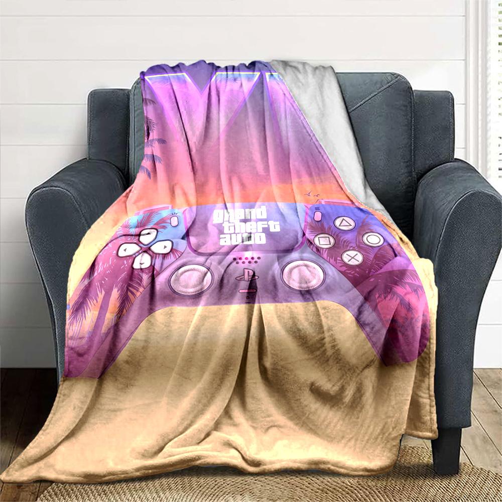 Gta Blanket Comfortable Perfect for Chair Livingroom Picnics for All Seasons Warmthful Decor Birthday Christmas Gift Blanket