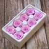 Ewige Lebensblume Material Geschenkbox Unsterbliche Rose Blume Getrocknete Rose Künstliche Konservierte Blumen Kopf Rosen