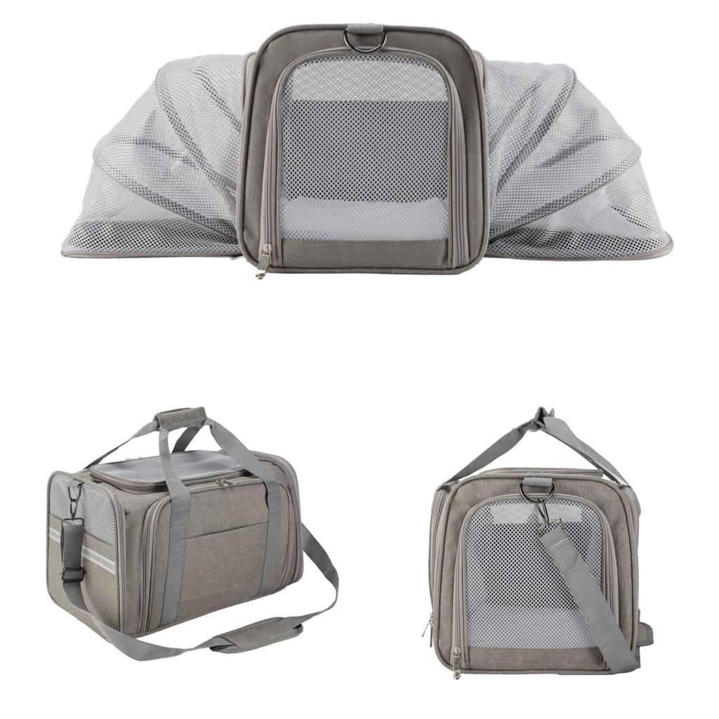 SunStarsPets Expandable Pet Carrier for Cats and Small Ideal for Hospital Disaster and Features Washable Detachable Large 7kg Weight Capacity Dogs,