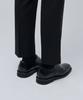 Musinsa Standard Wool Blend Relaxed Tapered Hidden Banding Crop Slacks [Black]