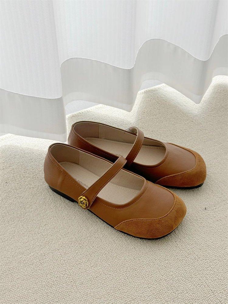 

Маленькие туфли-лодочки, новые, на мягкой подошве, с носком «манго», модные, летние женские туфли, туфли «Дуду», с круглым носком, тонкие туфли «Мэри Джейн» 40 коричневый