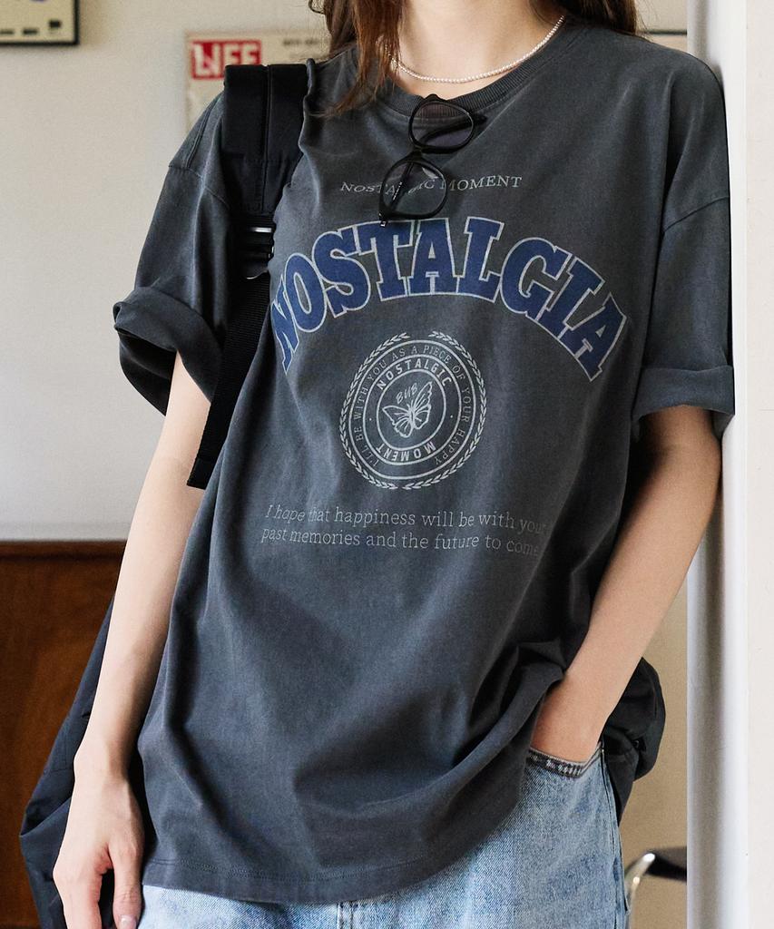 Beobeulpiseu Nostalgia Pigment T-Shirt_Charcoal
