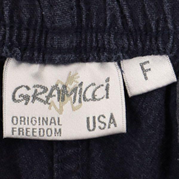 Gramicci Linen Blend Outdoor Shorts F Navy Women Used