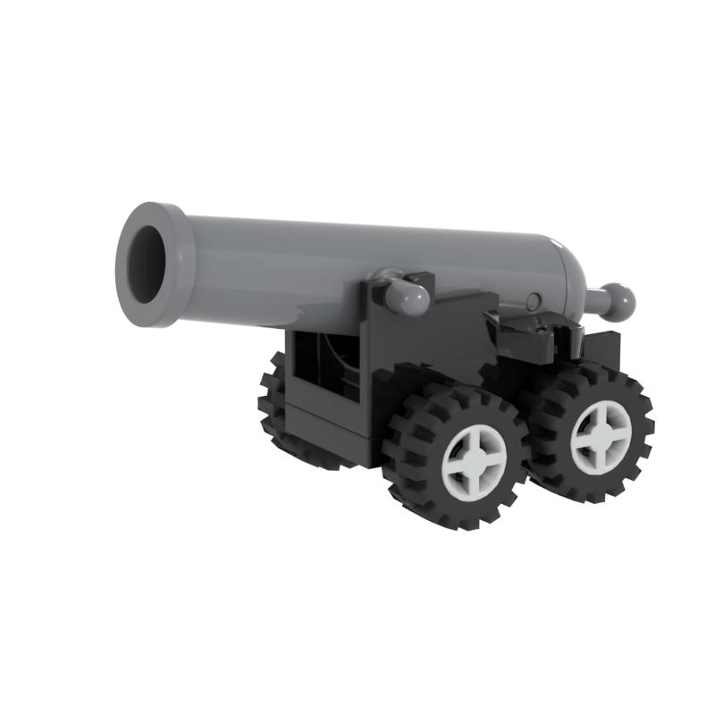 Klocki MOC Armata Strzelająca 2527 84943 Zabawki do Samodzielnego Montażu dla Dzieci Klocki Wojskowe MOC Plastik ABS