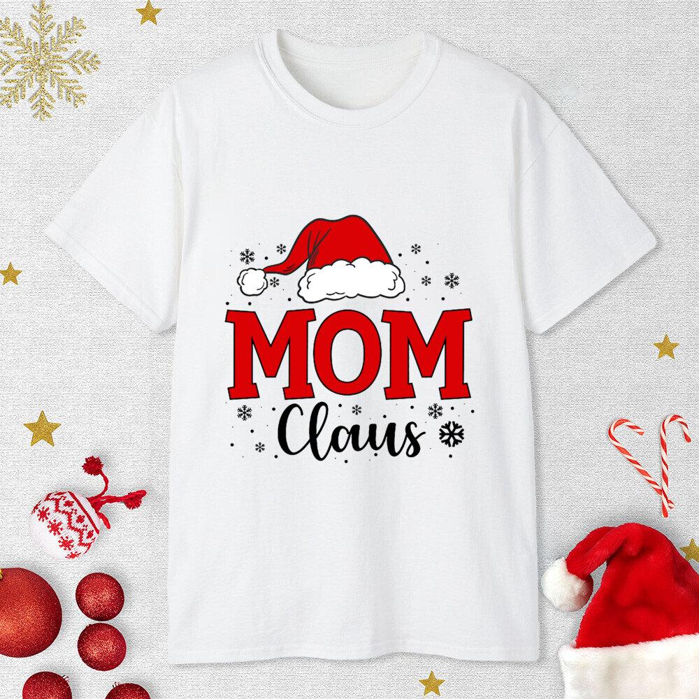 Family Claus Shirts Christmas Family Togrther Matching T-shirt Outfit Matching Xmas Dad Mom Uncle Aunt Grandpa Grandma Tee Tops