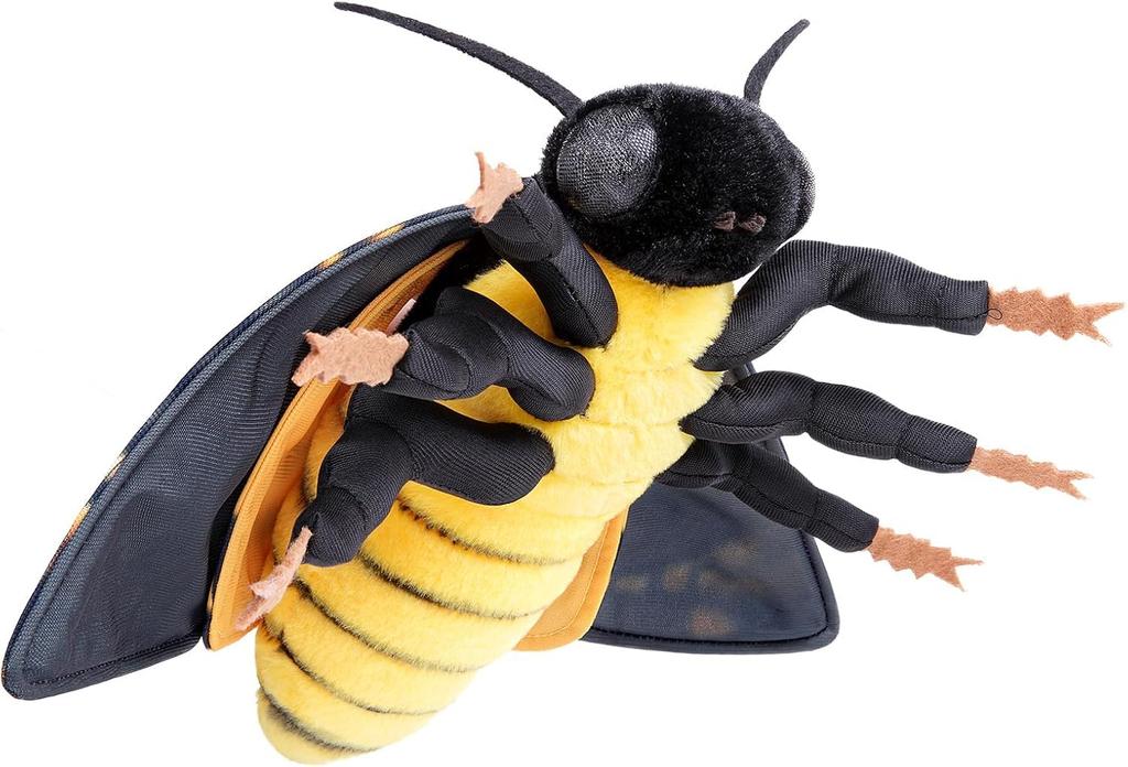 ZHONGXIN MADE Realistische Totenkopfschwärmer Plüschtier, 11 Zoll Weicher Plüsch, Einzigartiges Geschenk für Kinder, Sammelfalter