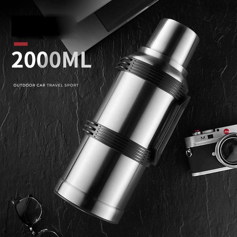 GIANXI Stainless Steel Portable Ooutdoor Thermal Bottle With Handle Large Capacity Camping Sport Kettle Camping Kitchenware