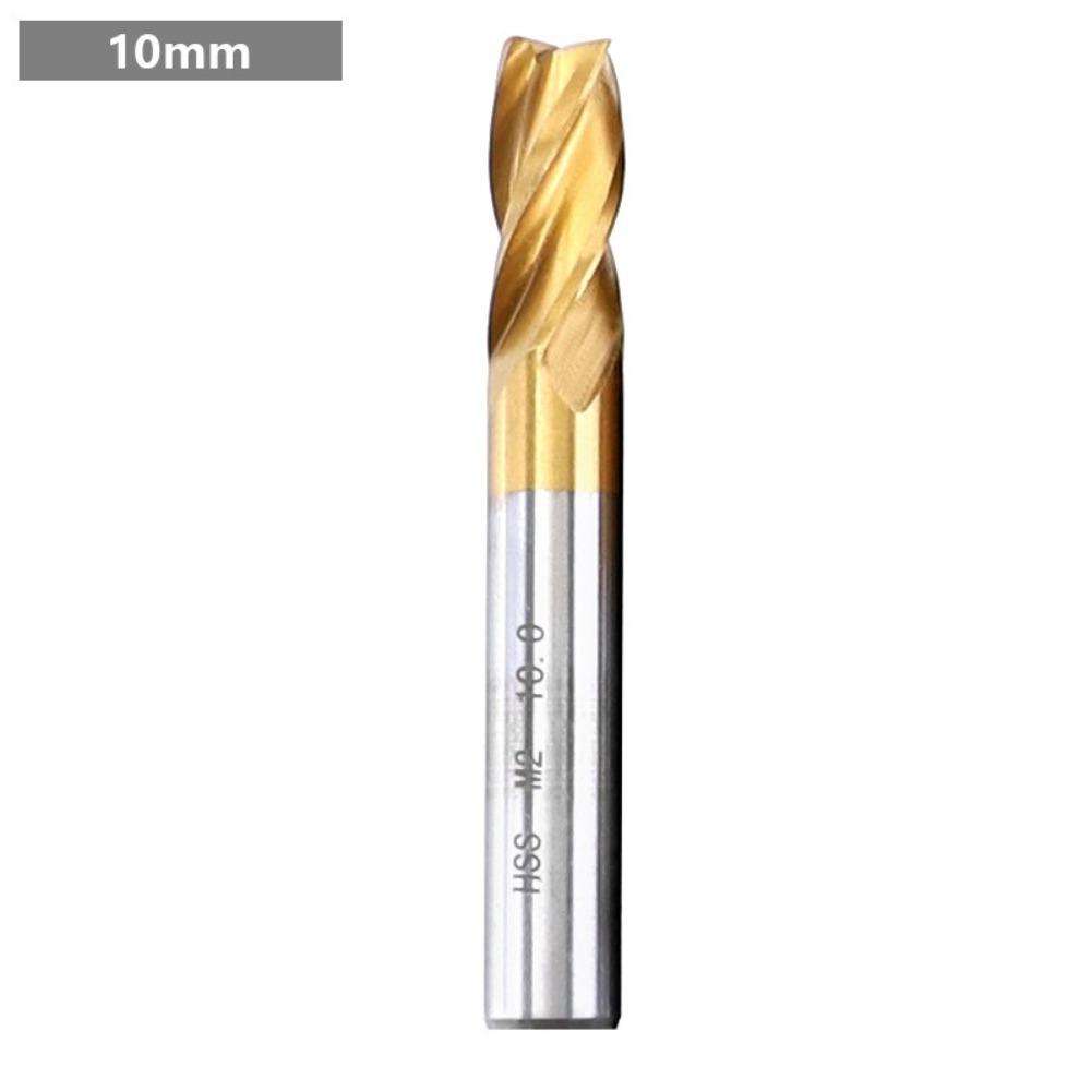 Four-Flute End Milling Cutter 1.5-10mm HSS Drill Bit Aluminum Mill CNC Drill Bit Wood Cutting