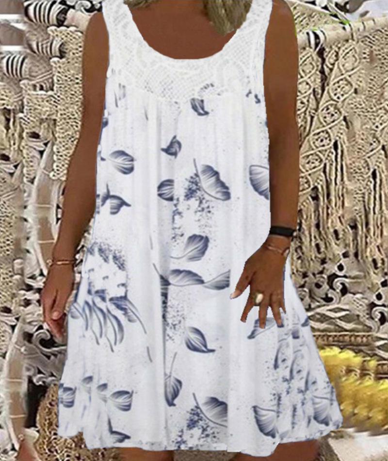 2023 European & American Off-Shoulder Lace Camisole Dress