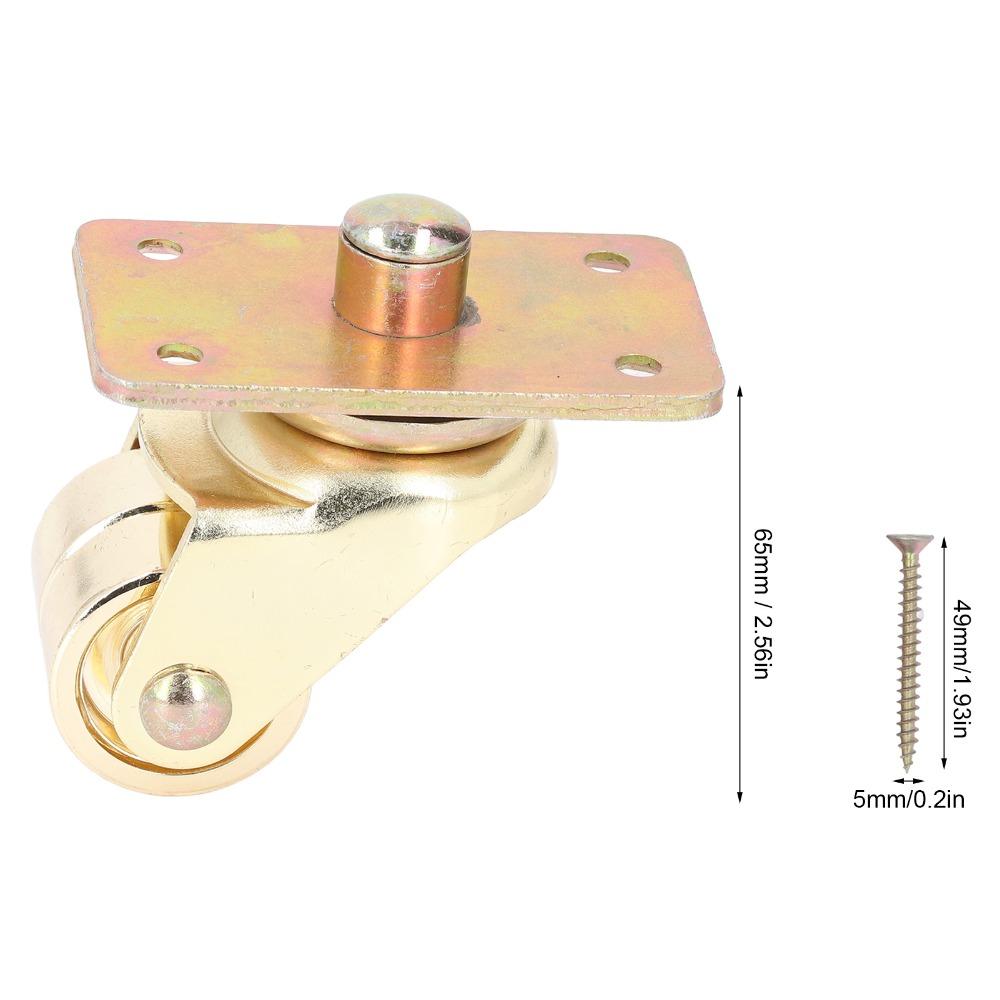 gold color Upright Piano Caster Iron Metal Trundle Caster Wheel Piano Wheels  Musical Instrument