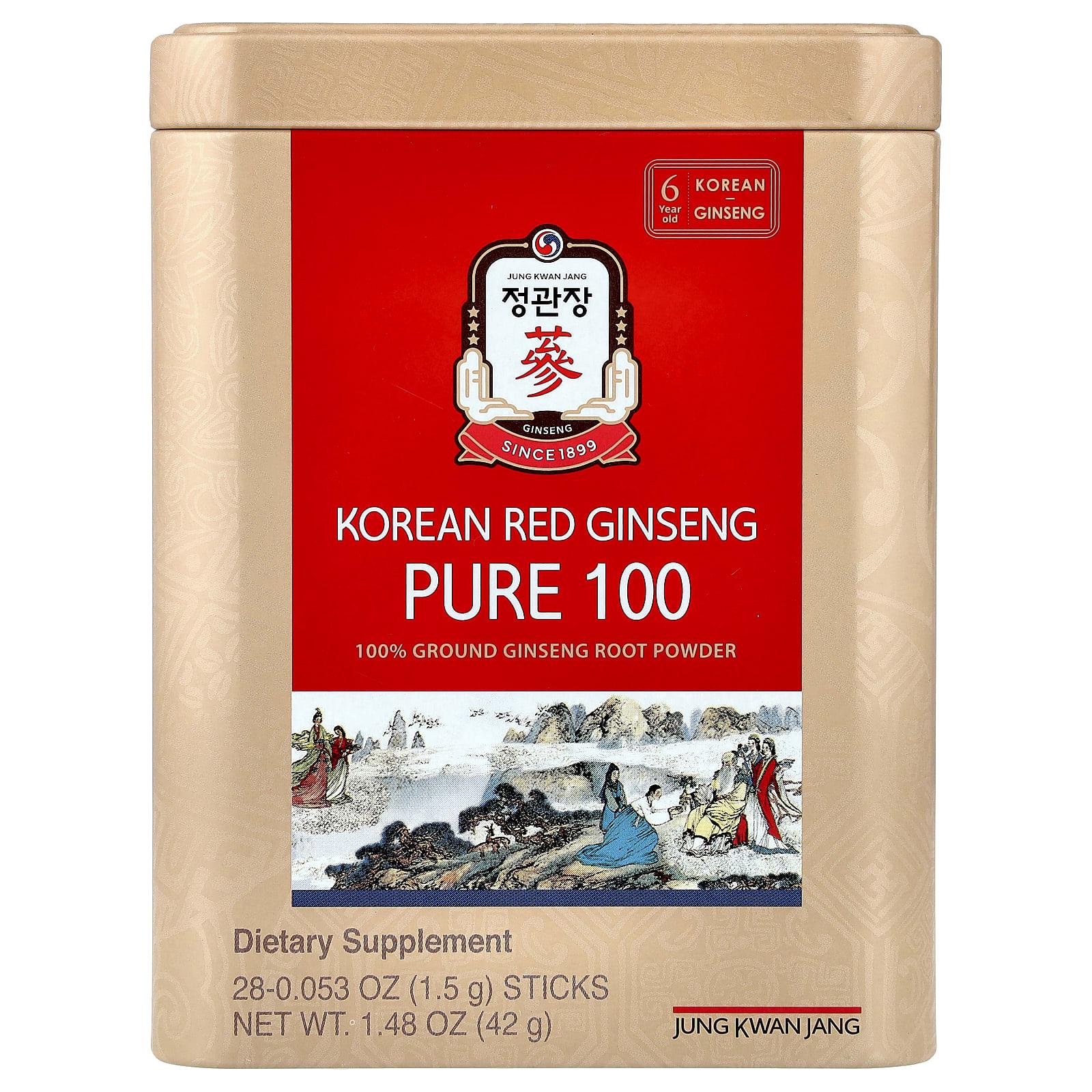 

Korean Red Ginseng, Pure 100, 28 Sticks, 1.5G (0.053Oz) Each