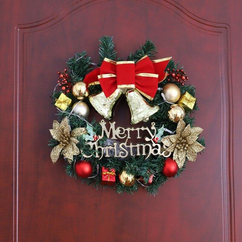 Front Door Wreath Outdoor Indoor Artificial Green Leaves Home Decoration