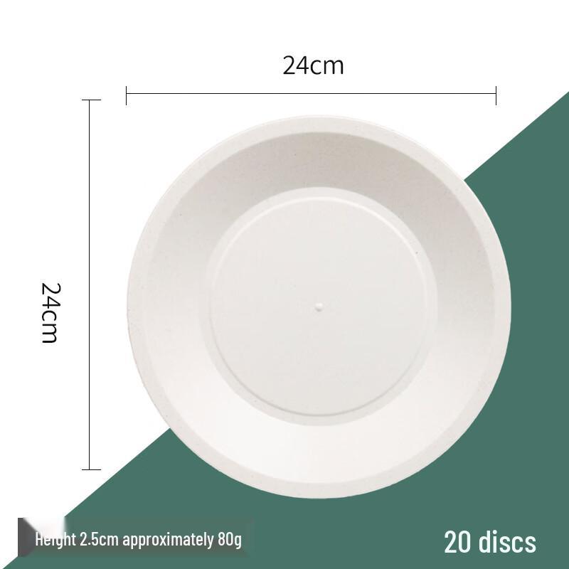 Beiyipin Disposable Thickened Round Dinner Plates