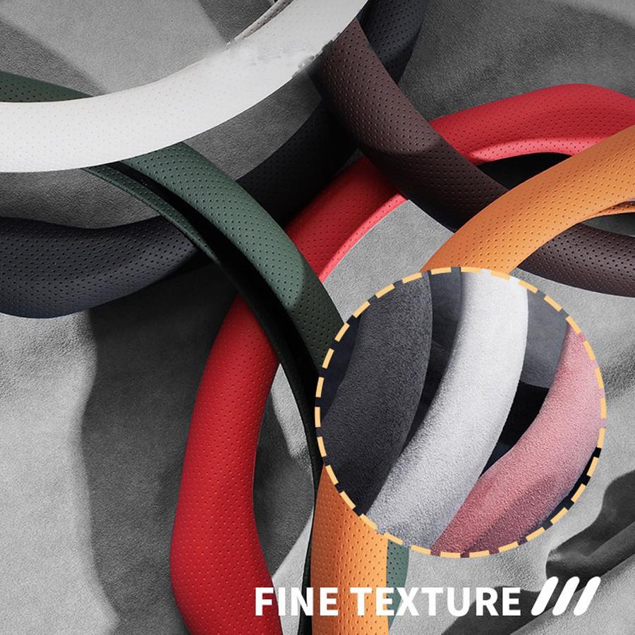 Car Universal 38cm NAPPA Car Steering Wheel Cover Suede Non-slip Card Cover Auto Steering Wheel Handle Booster Protective Cover