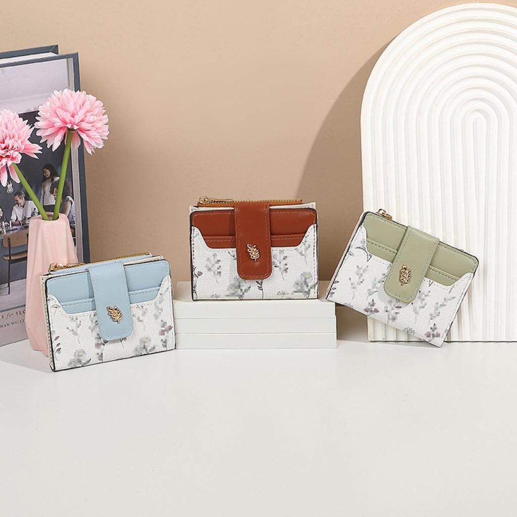 Damen Geldbörse Kurz, Nische, Klein, Frisch, Zero Wallet für Damen, High-End-Feeling