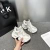 Mesh shoes women's new summer lightweight thick-soled small breathable casual sports shoes