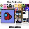 Smart LED Matrix Pixel Display RGB DIY Graffiti Bluetooth App Control Art Display For Gaming Room Decor Cool Animation Frame