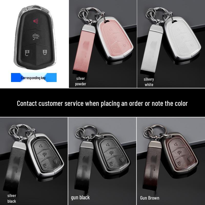 Cadillac Key Protective Shell: Fits XT4, XT5, XT6, CT4, CT5 - Original Car Key Cover with Buckle.
