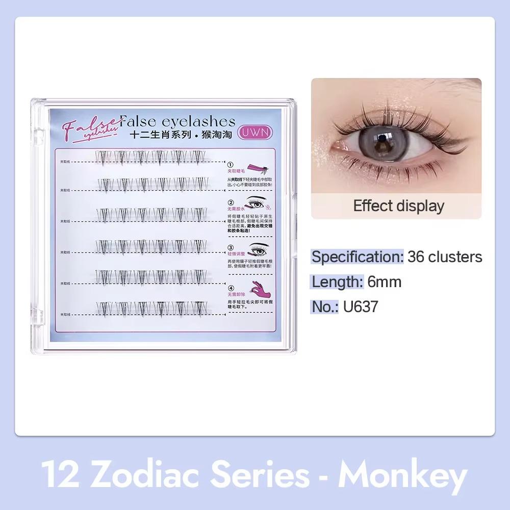 No Need Glue Self Adhesive Cluster Lashes Press On Segmented Eyelashes  Women's Beauty