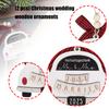 Handcrafted Mr And Mrs Christmas Tree Ornament For Newlyweds Wedding Gift Set Of 2 Wooden Decors