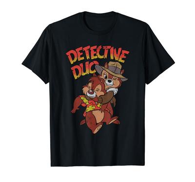 Disney Retro Chip & Dale Rescue Rangers Detective Duo T-Shirt