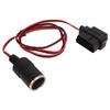 OBD2 Cigarette Lighter Socket Adapter 16Pin T Head Female Connector Power Cord for Cars with OBD