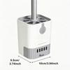 Toilet Brush And Holder Set Wall Mounted No Drill Quick Dry Dirt Resistant Deep Clean Bristles For Bathroom Toilet Bowl Cleaning