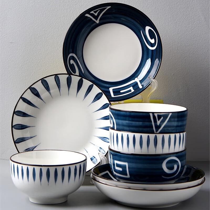 Huazao Baijia DU 16-Piece Mixed Color Ceramic Dinnerware Set