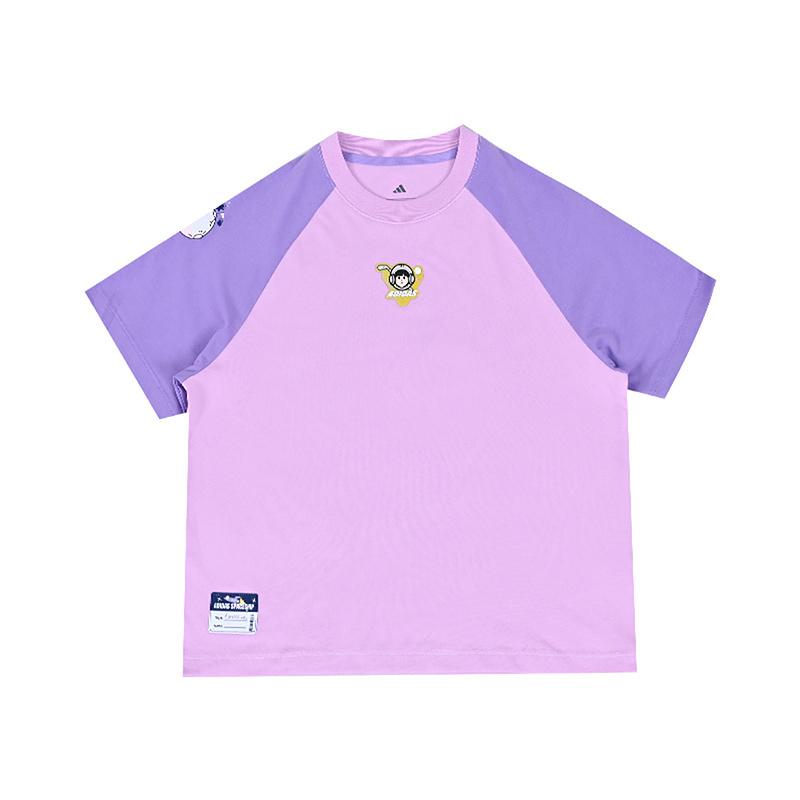 Adidas T Shirt SS25 Purple Kids  JN1698 128