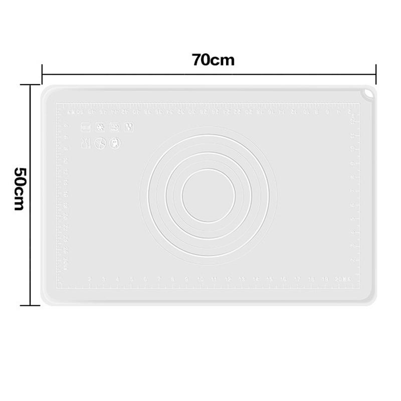 Silicone Mat Kitchen Kneading Dough Baking Mat Dough Pads Tools Sheet Accessories Cooking Cake Pastry Non-stick Rolling