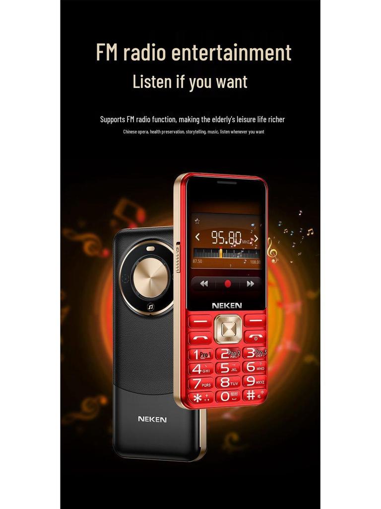 Telefono Cellulare per Anziani 4G VoLTE: Full Netcom, Schermo Grande, Volume Alto, Design Ultrasottile, Lunga Autonomia in Standby.