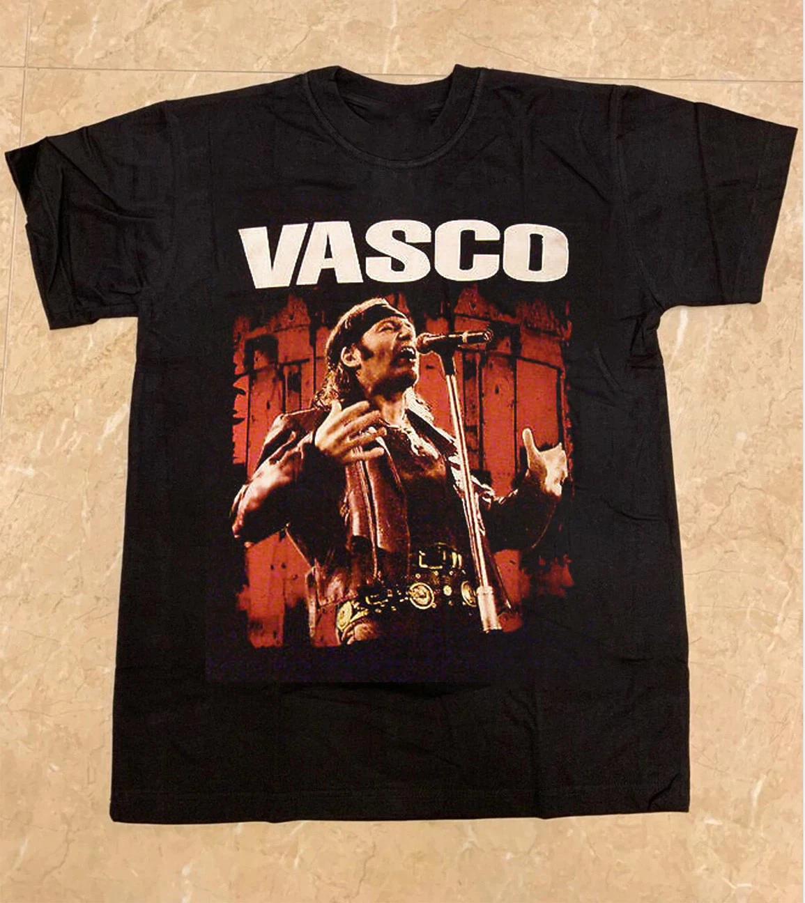 Vasco Rossi Black Cotton Shirt Full size S-5XL Unisex HL834 L