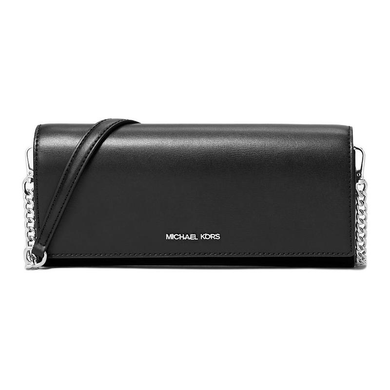 MICHAEL KORS Jet Set Logo Leather Crossbody Bag Medium Women s Black чёрный