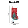 Hanging Christmas Santa Claus Snowman Decorative Gift Socks Christmas Tree Ornaments Scene Setup Cute Christmas Candy Gift Bag