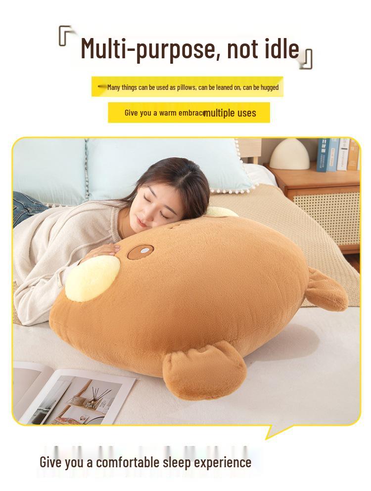 One Two Boo Boo Emoji Plush Pillow - Cute Sleeping Doll with Big Head
