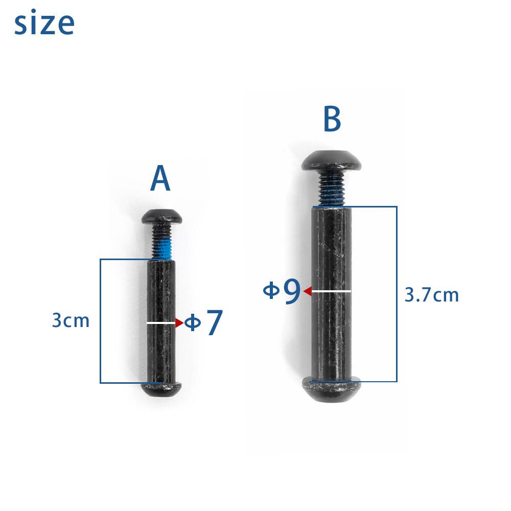 Edelstahl-Klappschloss-Schraubenbaugruppe für Segway Ninebot MAX G30 G30D Elektroroller, Klappsockel, Festbolzen, Schraubenteile
