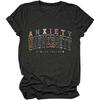 GAQEUWR Mental Health Shirt Anxiety University Honors Program Shirt Anxiety Shirt, Funny Sarcastic Saying Tee Top Blouse