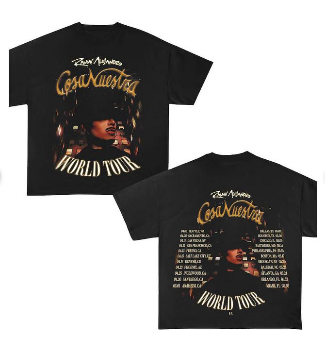 

Концертная футболка Rauw Alejandro 2025, футболка тура Rauw Alejandro Cosa Nuestra 4XL