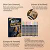 Body Paint Pen World Cup Theme Vivid Color Natural Silk Graffiti Portable Face Paint Set 12 Colors