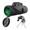 Outdoor HD 12X50 Monocular Telescope with Phone Adapter 40X60 10X42 80X100 for Bird Watching Hunting