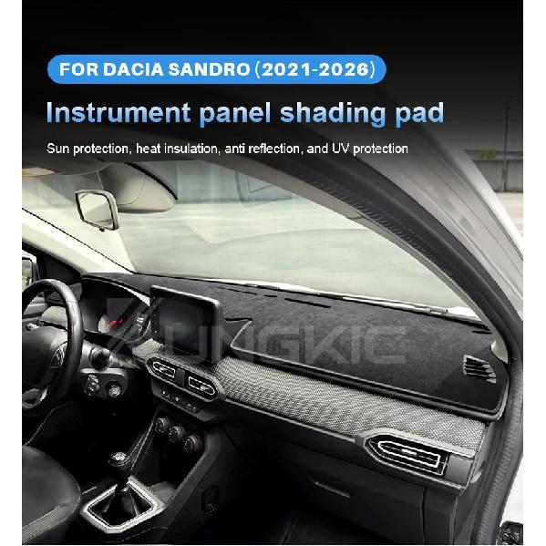Für Dacia Sandero 2021 2022 2023 2024 2025 2026 Auto Armaturenbrett Abdeckung Matte Lichtschutzmatte Dacia Sandero Stepway Extreme Zubehör
