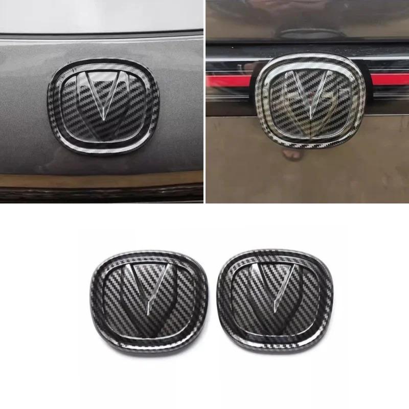 For Changan UNIV UNI-V 2023-2024 Car Steering Wheel Logo Front Rear Logo Car Wheel Logo Sticker Decor Cover Trim Accessories