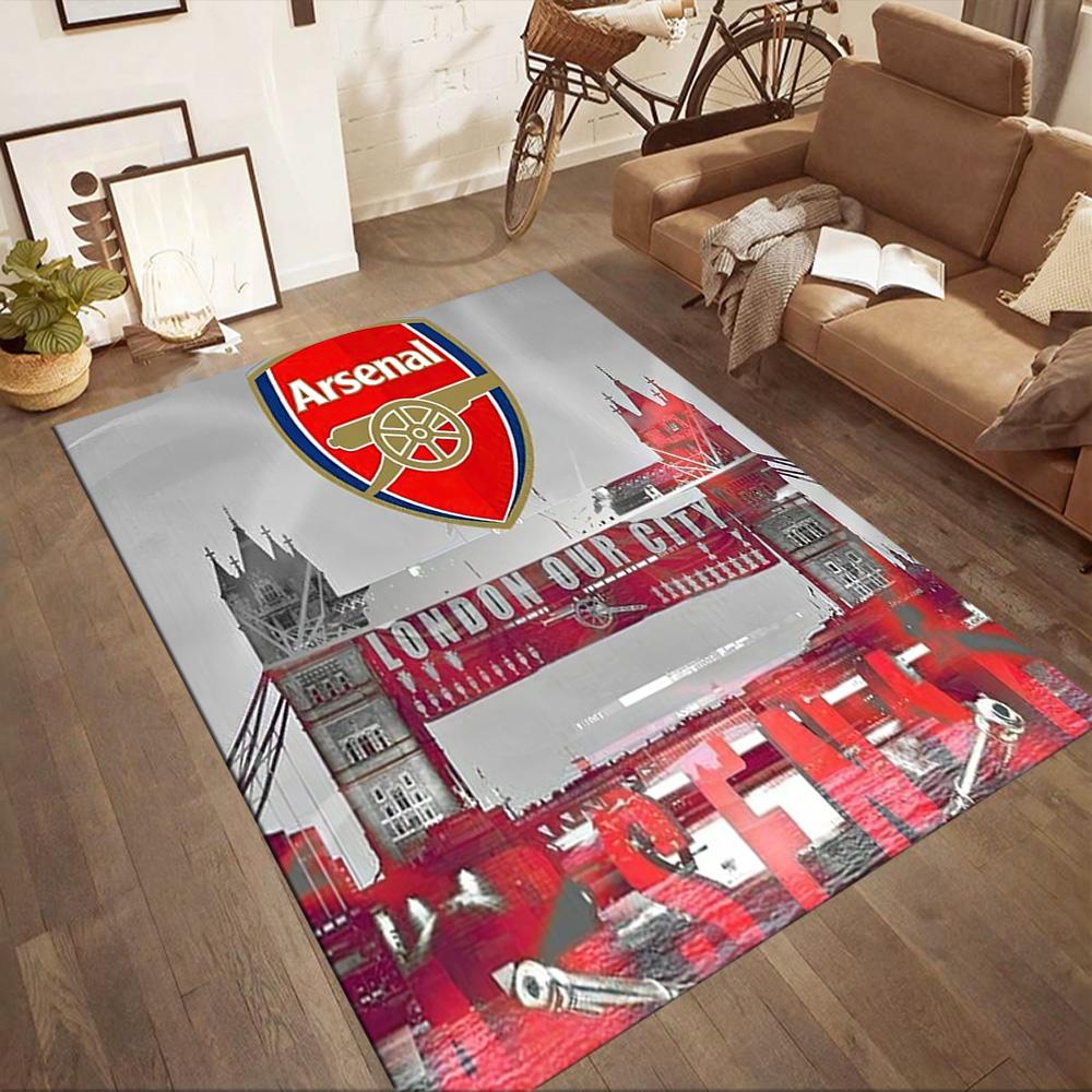 Arsenal Floor Rug Office Rug Suitable for Entryway Decorate Room Hallway Outdoor Antislip Carpet Decorate Offices Perfect Gift for Women/Men