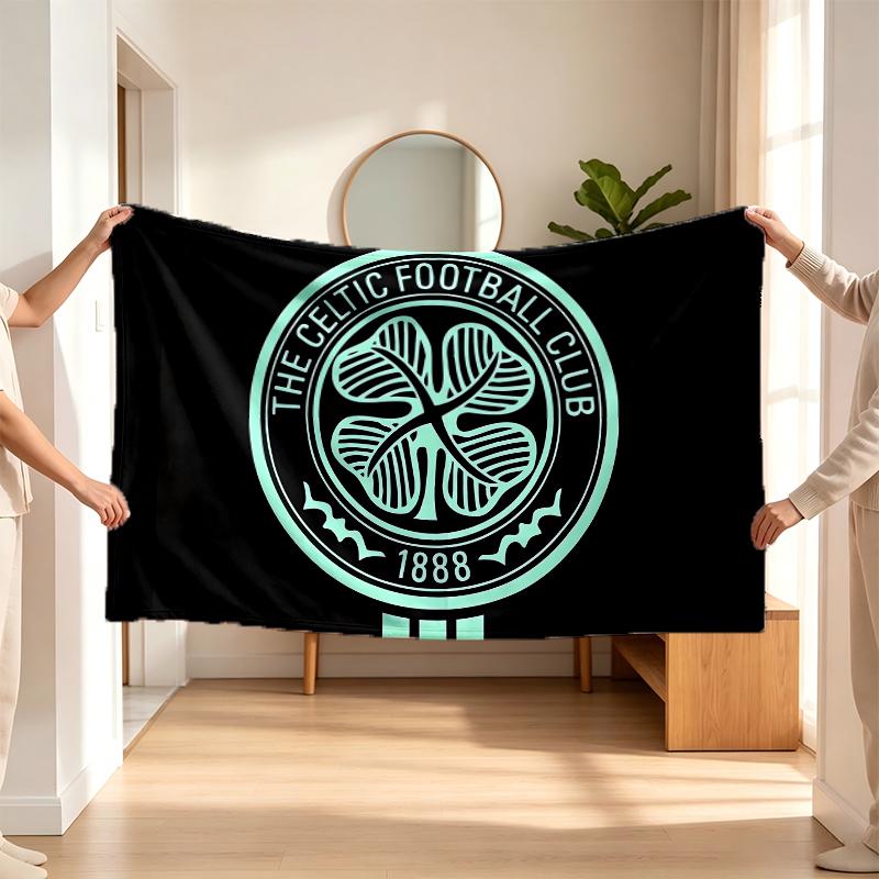 Celtic Football Club (1) Flannel blanket a soft accent for the bedroom and living room and a cozy home gift