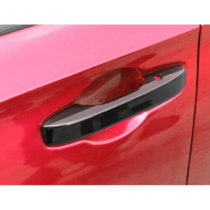 4PCS Cover Trim Side Door Handle For Honda Civic 11th - Up Glossy Black
